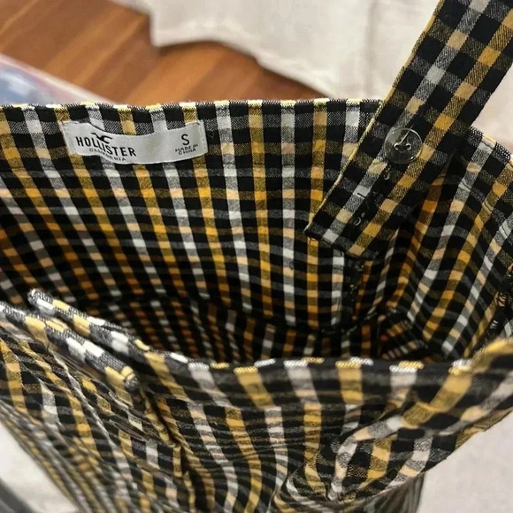 Hollister Checkered Yellow/Black Dress Size Small - Picture 5 of 5